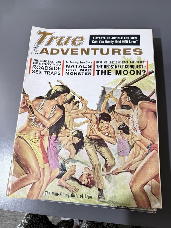 Lot Of 11- Vintage True Adventures True Men’s Pulp Adventure Magazines 1961