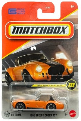 Matchbox 2025 MBX Super Chase Orange 1965 Shelby Cobra 427 w