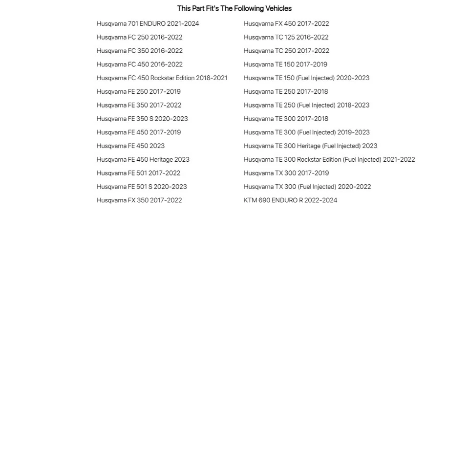 Guardabarros delantero Acerbis blanco para Husqvarna TC 250 2017-2022 Foto 2 de 3