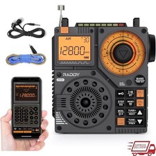 RF320 APP Control Shortwave Radio AIR/FM/AM/VHF/SW/WB Receiver Portable
