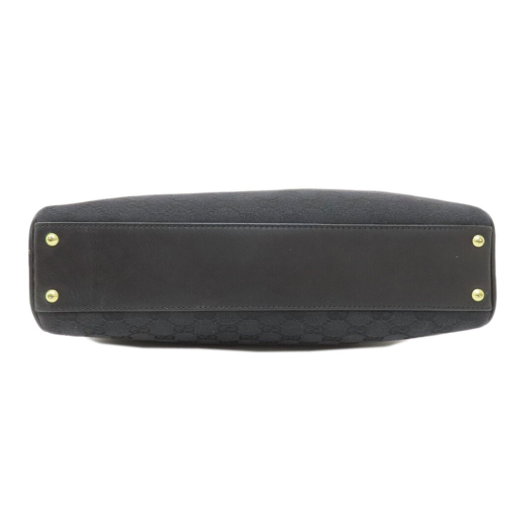 GUCCI GG Canvas Tote Bag Ladies Black Used thumbnail 5