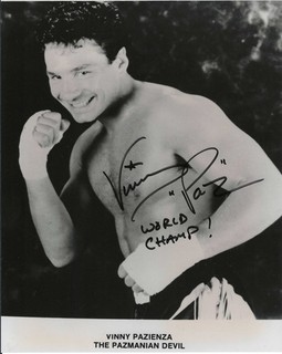 Former Lightweight Boxing HOF Vinny Pazienza Autographed 8x10 W/COA