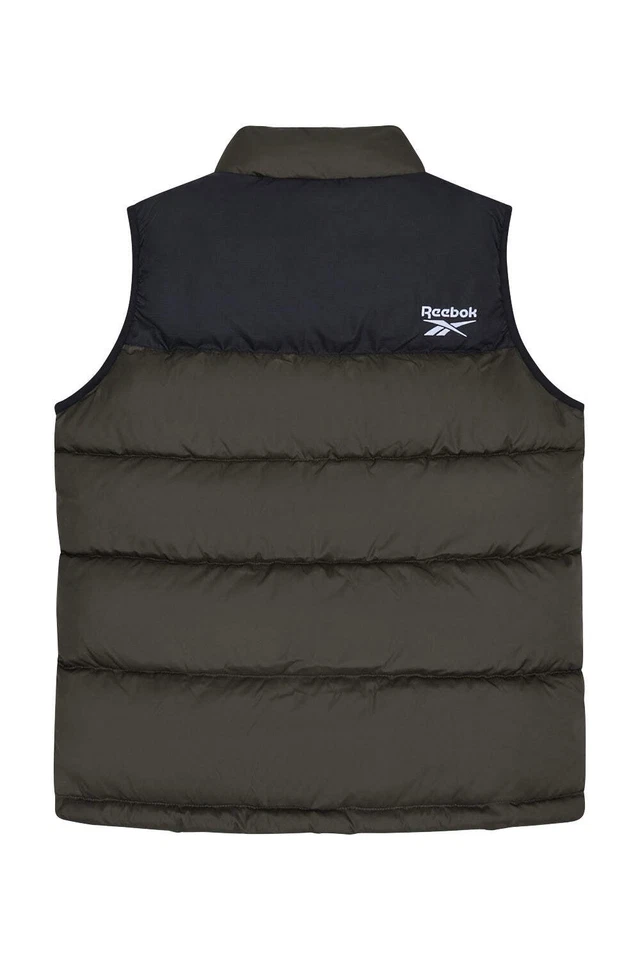 Reebok Mens Puffer Gilet Vest Olive - Image 2 of 4