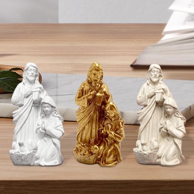 Statue der Heiligen Familie, robust, einfach zu verwenden, für Schlafzimmer,