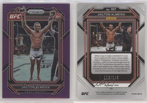 2023 Panini Prizm UFC Purple Prizm /149 Jailton Almeida #197 Rookie RC