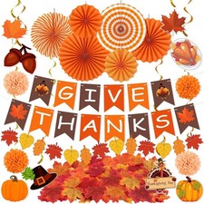 Pre-Assembled 22-Piece Thanksgiving Decoration Set: Easy and Charming Fall Decor