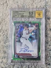 2024 Bowman Chrome Travis Bazzana Green Lava Rookie Refractor Auto /99 BGS 9.5