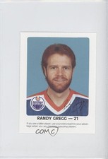 1984-85 Red Rooster Edmonton Oilers Grocery Store Issue Randy Gregg 0p6