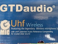 GTD Audio UHF Wireless Microphones 4 Channel Handheld Karaoke Preowned