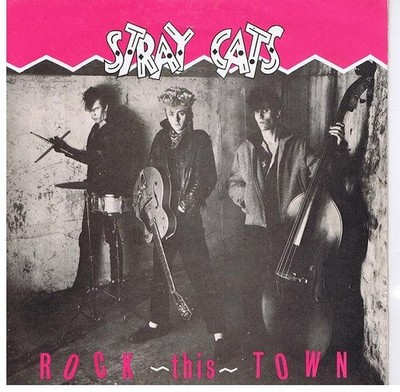 Stray Cats - Rock This Town - Used Vinyl Record 7 - Y5826z