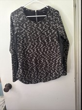 Forever 21 Nice Sweatshirt Women's Black And Gray With White Letter