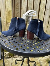 Stivali donna Carvela Kurt Geiger blu scamosciati UK7