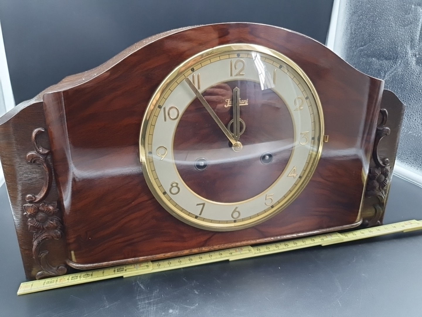 Original Junghans Kaminuhr/ Tischuhr Westminster-Schlagwerk.