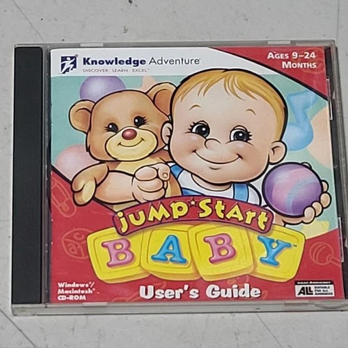 Jump Start Baby 9-24 Months Knowledge Adventure Windows PC / Mac CD-ROM