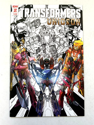 IDW TRANSFORMERS UNICRON (2018) #2 2nd Print Variant VF/NM (9.0) Ships FREE!