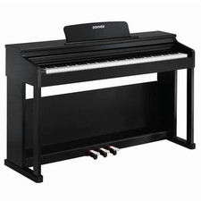 DDP-100 88-Key Weighted Action Digital Piano for Beginner Bundle with Piano Keyb