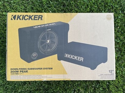Kicker 48CDF124 Comp 12'' Subwoofer in Down Firing Enclosure Car Subwoofer