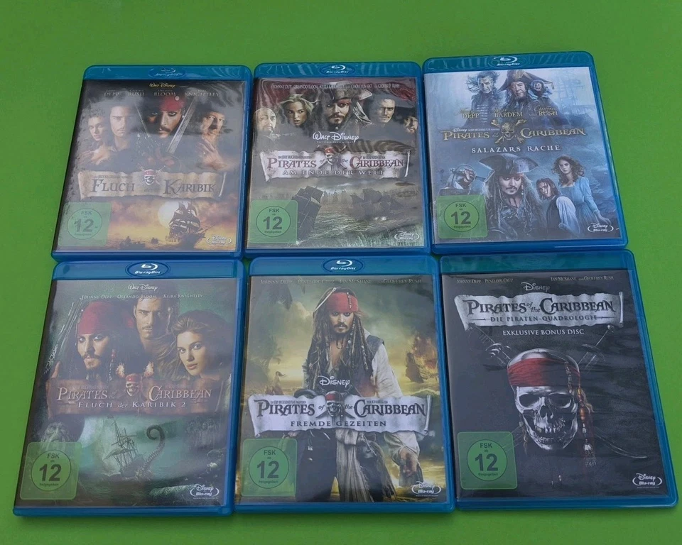 Fluch der Karibik 1-5 • Pirates of the Caribbean • Walt Disney Blu-Ray komplett - Bild 2 von 2