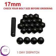 17mm Glanz Schwarz 20x Radmuttern Kappen für Toyota GT86 Noah Prius Wasser Aygo