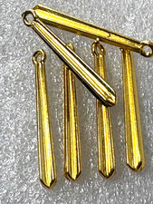 Jewelry Making Findings-Alloy 3D Charms Gold Tone  10pcs