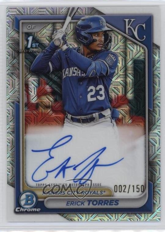 2024 Bowman Chrome Prospect HTA Choice Refractor /150 Erick Torres #CPA-ET Auto