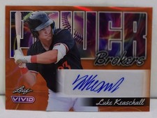 2024 Leaf Vivid Autographs Luke Keaschall Power Brokers /3 #PB-LK1