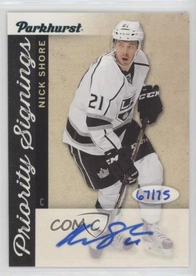 2016-17 Upper Deck Parkhurst Priority Signings 67/75 Nick Shore #PS-SH Auto 1o3