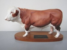 Beswick POLLED HEREFORD BULL Model Number A2574 issued 1977-89 Excellent.