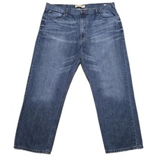 Wrangler Authentics Men's Denim Jeans Size 42x30 High Rise Straight Leg EUC