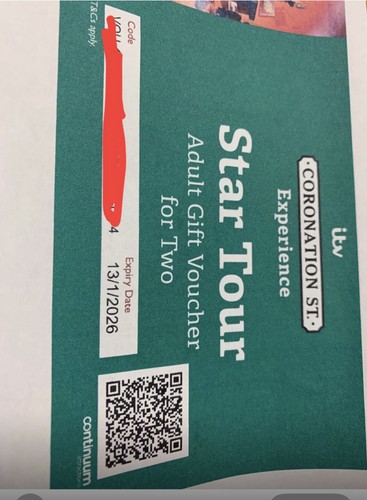 Coronation Street star Tour Gift Voucher X 4 was £220 - Picture 4 of 4