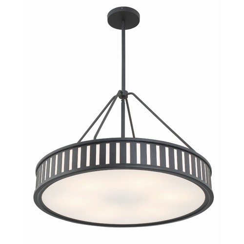 Kendal 6 Light Black Forged Pendant - 28"W x 20.5"H - Picture 4 of 5