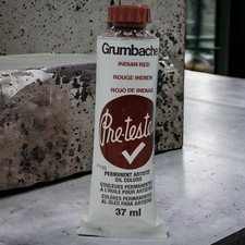 Indian Red P110 Vintage Grumbacher Pre-Tested Unused Permanent Artists Oil Color