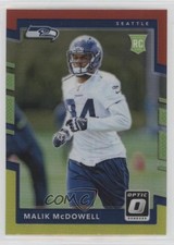 2017 Donruss Optic Rookies Red & Yellow Prizm Malik McDowell #139 6k8