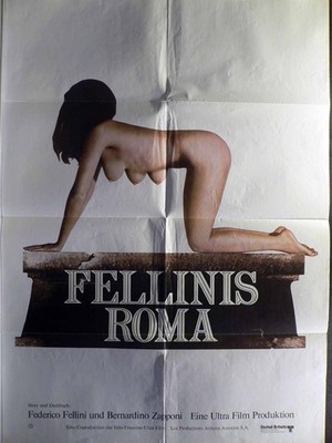 Fellinis Roma - Marcello Mastroianni - Filmposter A1 84x60cm gefaltet