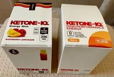 2 Boxes of 6 Bottles Ketone-IQ High Performance Caffeine Energy Shots