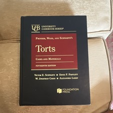 Foundation Press Torts: Cases & Materials 15t...