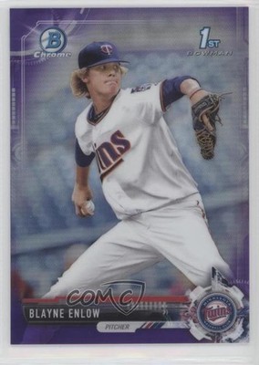 2017 Bowman Draft Chrome Purple Refractor /250 Blayne Enlow #BDC-63 0l1