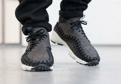 NIKE  FOOTSCAPE WOVEN CHUKKA SE 857874-001 SIZE 10 GREY BLACK RARE!