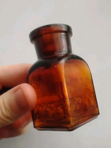 Antique Amber Pharmacy Apothecary Bottle - Bild 3 von 13
