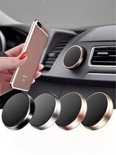 Magnetic Phone Mount Mini 360° Rotating Dashboard Holder for Car with Adhesive