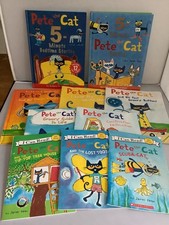 Lot Of 10 Pete The Cat Hardcover /Softcover 5 Minute Story Books