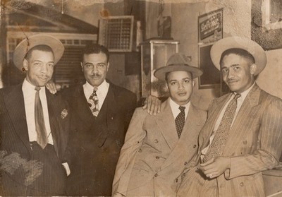 San Antonio TX Cool African American Guys Don's Key Hole Vintage Photo Folder