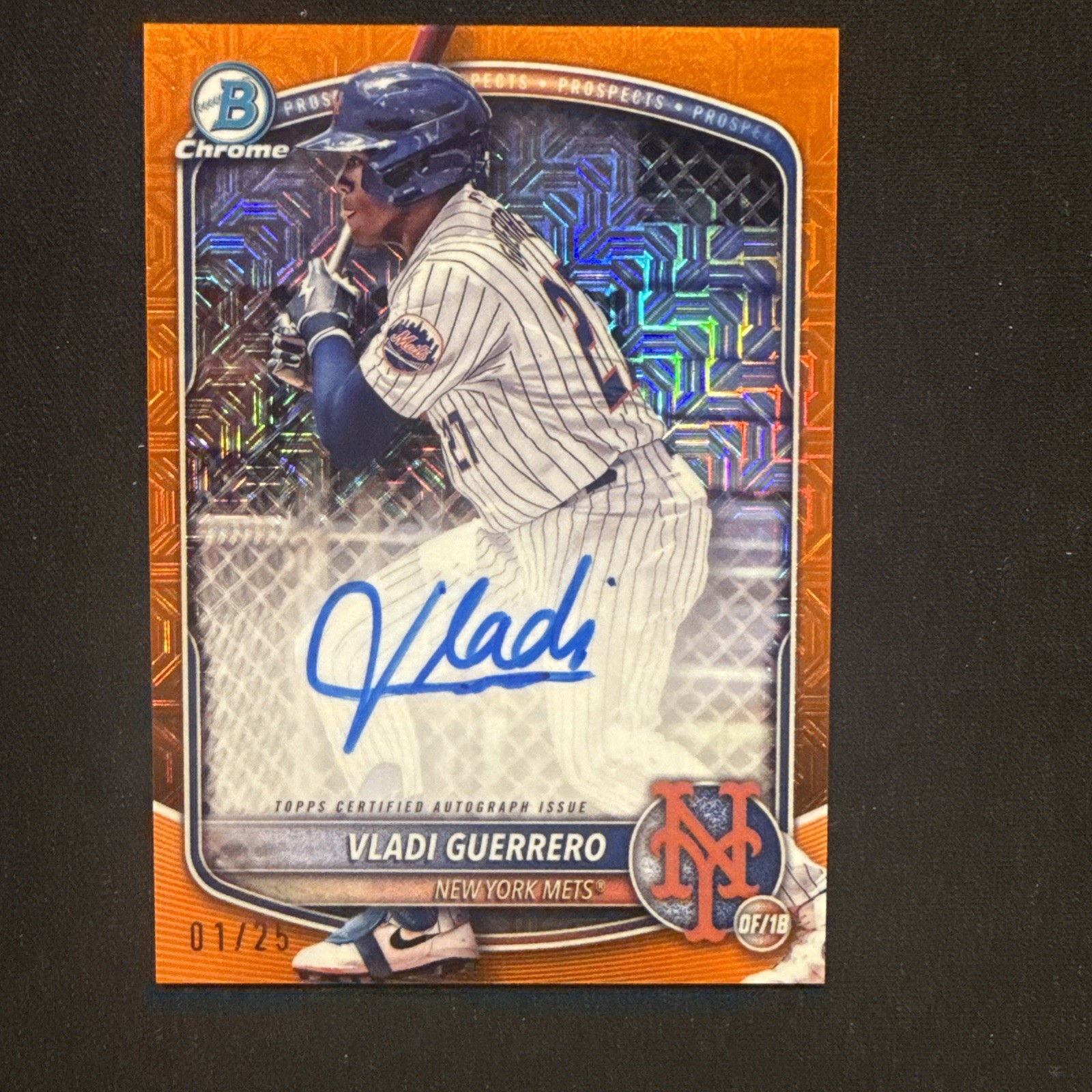 2025 Bowman Vladi Guerrero Orange Mojo Auto 01/25