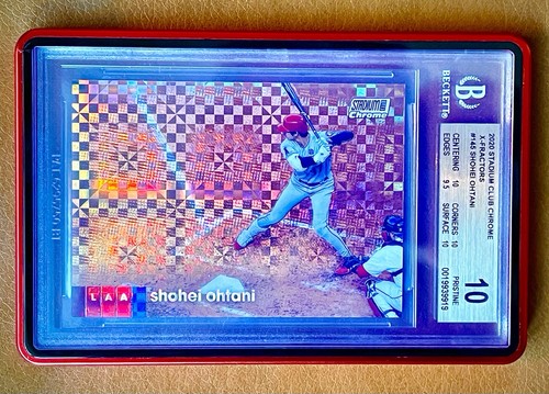 ⭐️TOPPS 2020 STADIUM CLUB CHROME X-FRACTORS SHOHEI OHTANI #145 BGS 10 👉POP 1👈