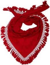 Dirndltuch handbestickt  100% Cashmere Kaschmir Rot Triangle stole