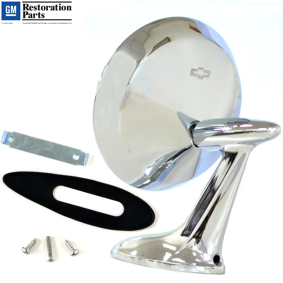 1959 ~1960 Impala Outside Door Mirror w/ Bowtie Fits Both Side
