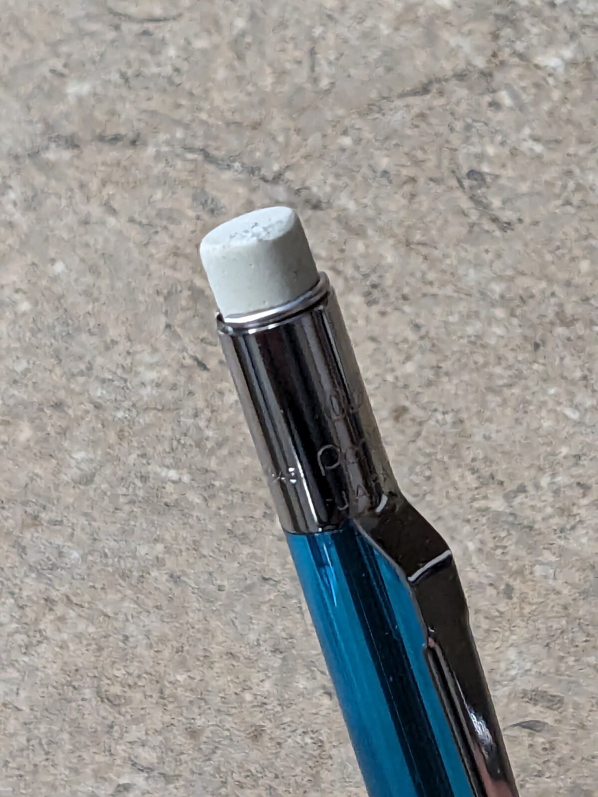 Vtg PENTEL Quicker Clicker Mechanical Pencil .5mm Blue