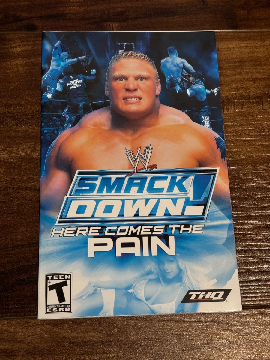 Smack Down Here Comes the Pain WWF WWE PS2 Playstation Instruction Manual  Only