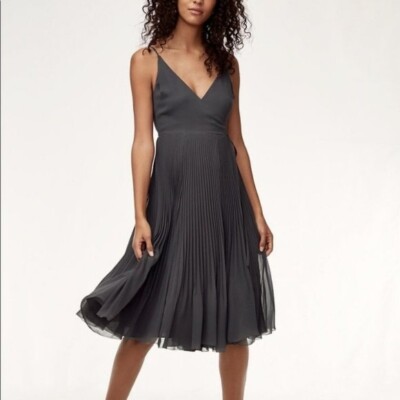 aritzia bridesmaid dresses This Is A Lined Cowlneck Slip Dress With A Bias Cut For An Exceptionally Flattering Drape Aritzia Wilfred Gray Spaghetti Strap