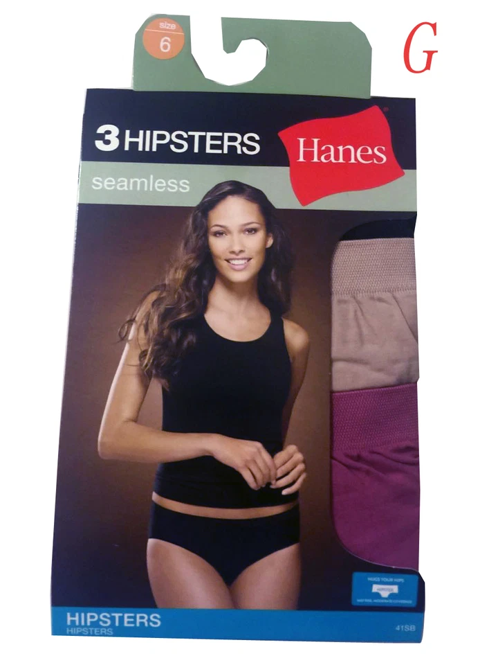 Hanes® Women's Panties HIPSTERS 3-Pack 41SBAS "seamless" "NO PANTY LINES" - Image 2 of 4